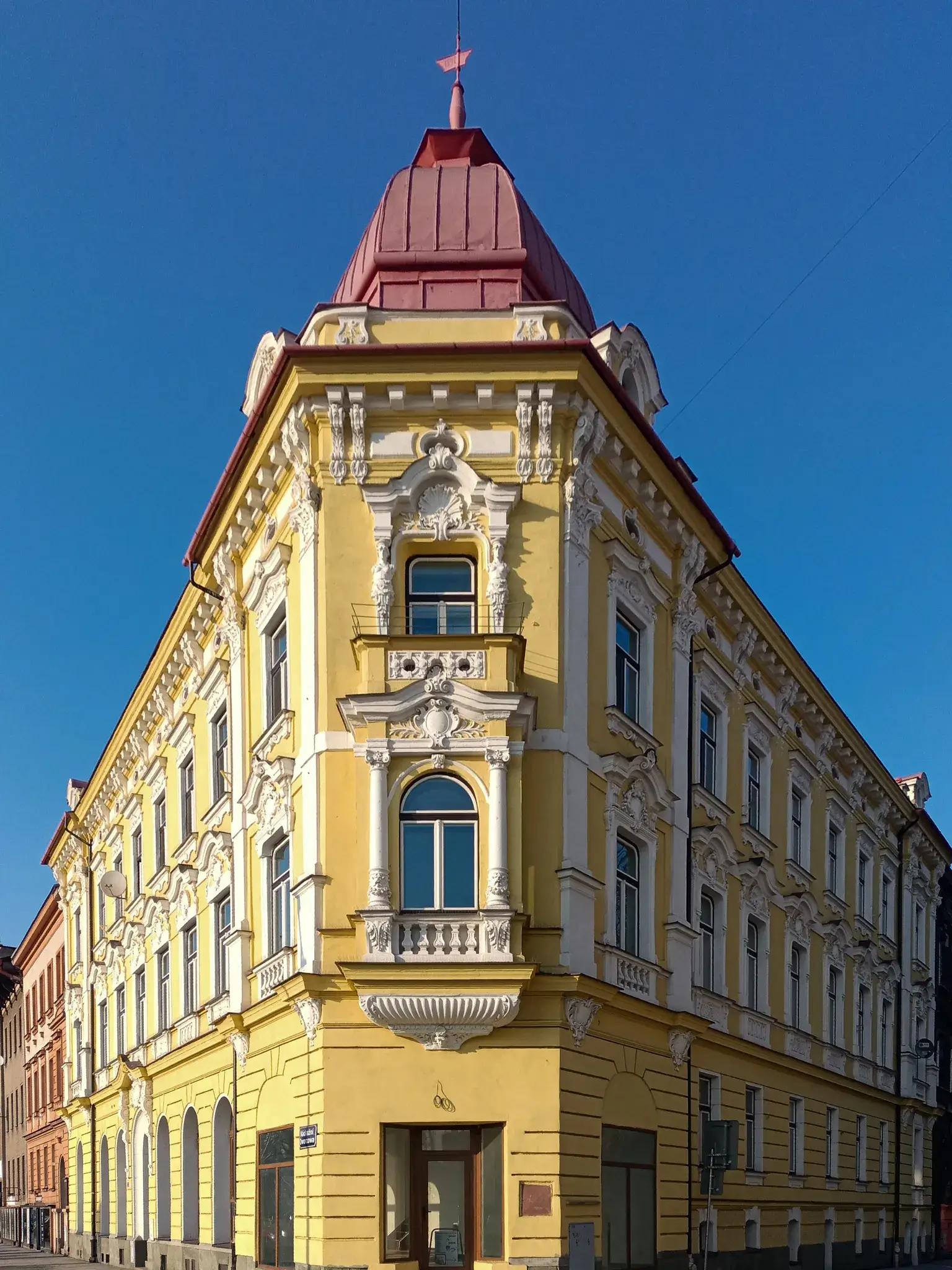 Ulica Dworcowa w Czeskim Cieszynie Ulica Dworcowa w Czeskim Cieszynie