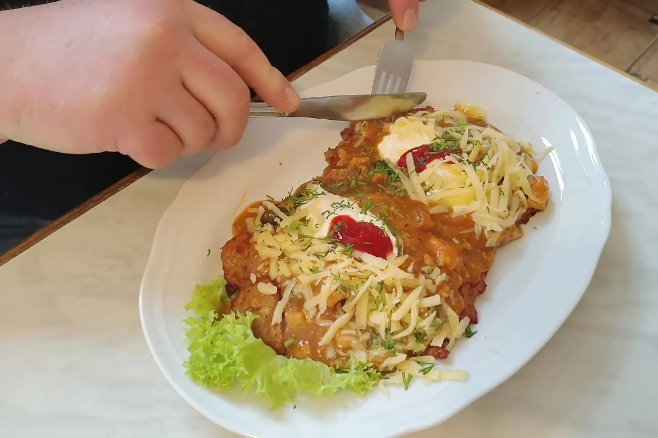 Bar Grodzki - placek po myśliwsku